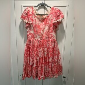 Floral Pink Homemade Dress.